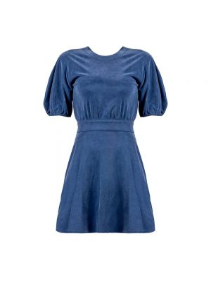 Sukienka mini żakardowa Elisabetta Franchi niebieska