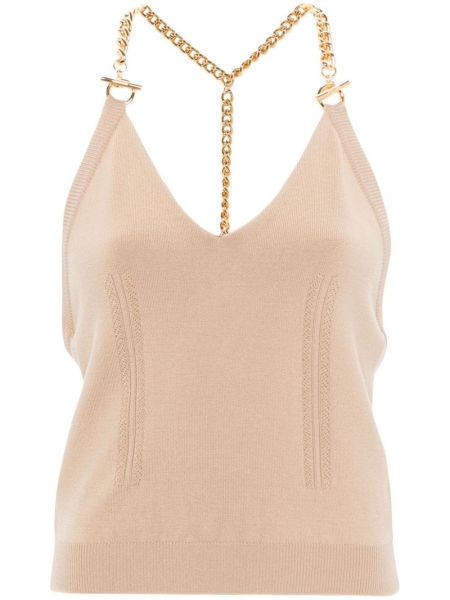 Strikket top Moschino brun