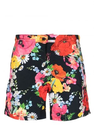 Kratke hlače s cvjetnim printom s printom Camilla crna