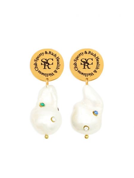 Boucles d'oreilles avec perles Sporty & Rich