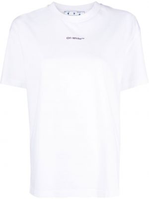 Trykt t-skjorte Off-white hvit