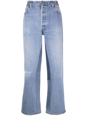 Hög midja flare jeans Re/done blå