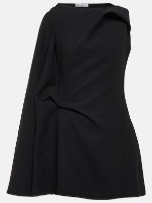 Mini vestido asimétrico Maticevski negro