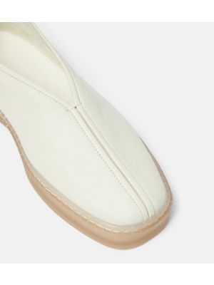 Kožené loafers Lemaire bílé