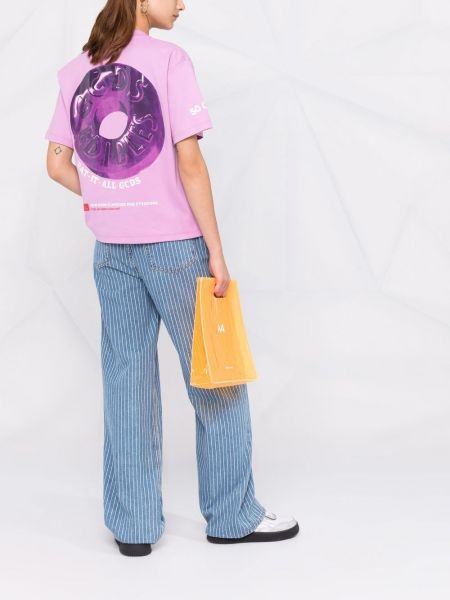 Camiseta con estampado Gcds violeta