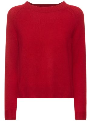Sweter z kaszmiru Weekend Max Mara czerwony
