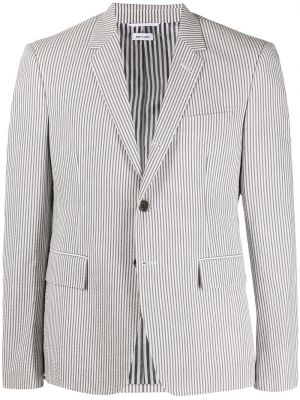 Stripete lang blazer Thom Browne grå