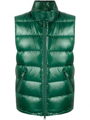 Péřová vesta z peří Aspesi zelená