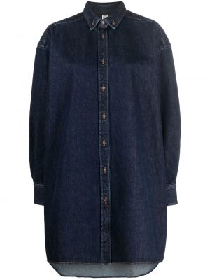Džinsiniai marškiniai ilgomis rankovėmis Toteme mėlyna