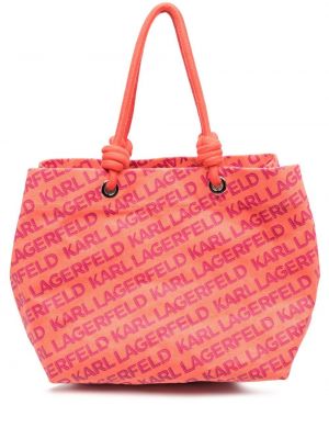 Плажна чанта с принт Karl Lagerfeld