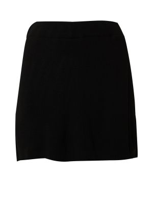 Πλεκτή φούστα mini Trendyol μαύρο