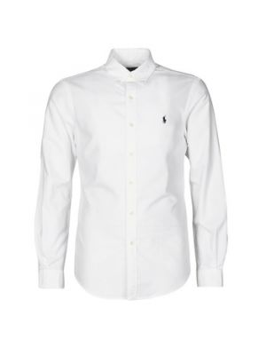 Camicia slim fit a maniche lunghe Polo Ralph Lauren bianco