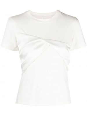 T-shirt med drapering C2h4 vit