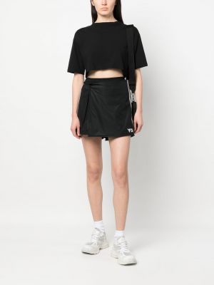 Shorts aus baumwoll mit print Y-3 schwarz