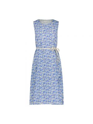 Sukienka mini w kwiatki Jane Lushka niebieska