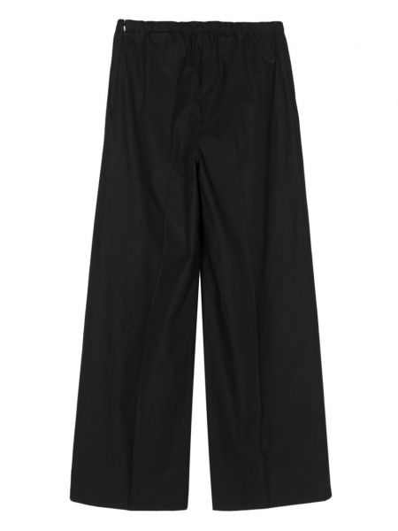 Bavlněné kalhoty Moncler černé