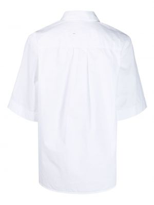 Koszula bawełniana z kieszeniami Margaret Howell biała