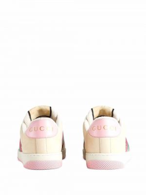 Sneakers con cristalli Gucci Screener rosa