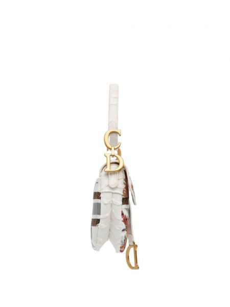 Geblümte umhängetasche mit stickerei Christian Dior Pre-owned weiß