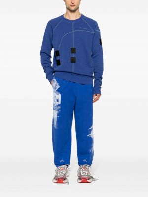Pantalon de joggings à imprimé A-cold-wall* bleu