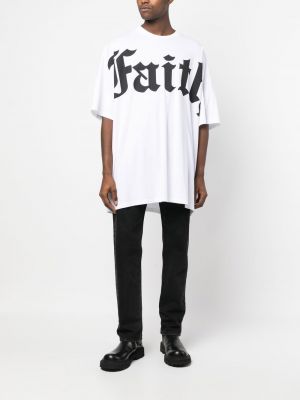 Kokvilnas t-krekls ar apdruku Faith Connexion