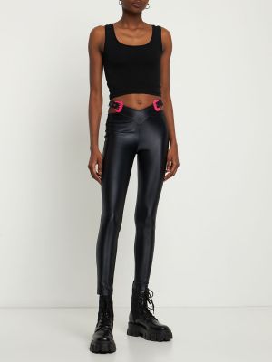 Legíny Versace Jeans Couture čierna