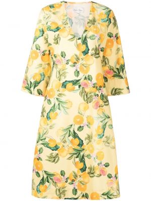 Kleid mit print Cara Cara gelb