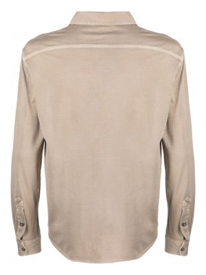 Medvilninė marškiniai Dell'oglio smėlinė