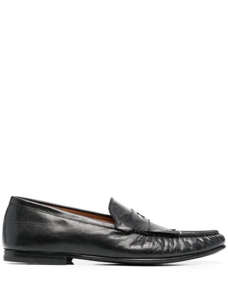 Pantofi loafer cu franjuri Bally negru