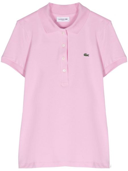 Džersinė polo marškinėliai Lacoste rožinė
