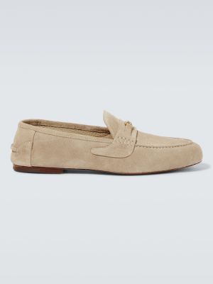 Pantofi loafer din piele de căprioară Gucci