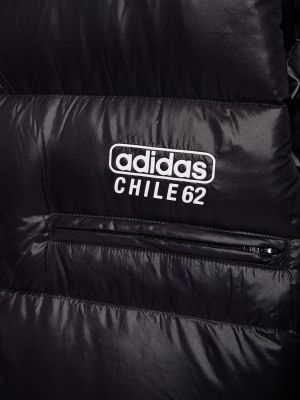 Péřová bunda z nylonu Adidas Originals černá