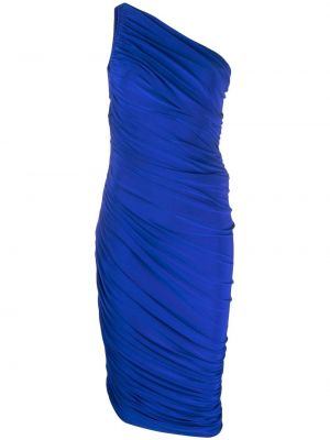 Sukienka na jedno ramię Norma Kamali niebieska