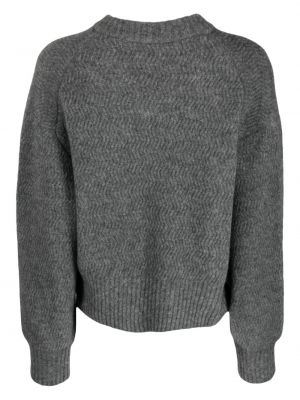 Vilnas džemperis ar v veida izgriezumu Filippa K pelēks