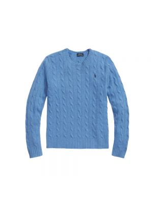 Sweter z kaszmiru Polo Ralph Lauren niebieski