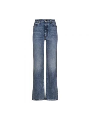High waist bootcut jeans Khaite blau
