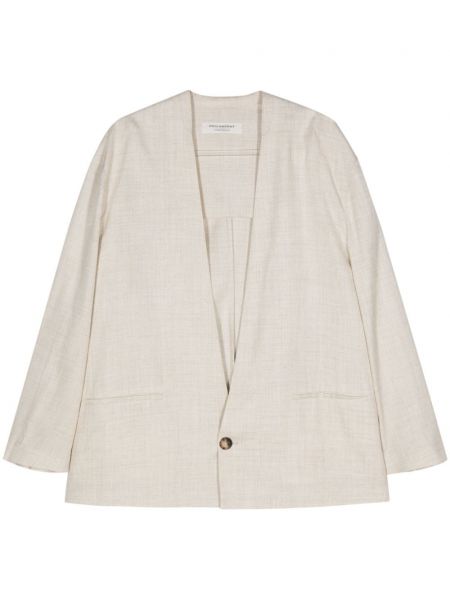 Kurze jacke mit v-ausschnitt Philosophy Di Lorenzo Serafini beige