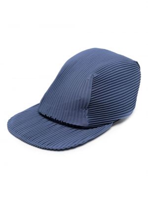 Плисирана шапка без ток Homme Plissé Issey Miyake синьо