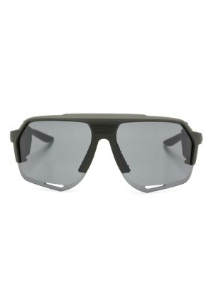 Oversize saulesbrilles 100% Eyewear zaļš