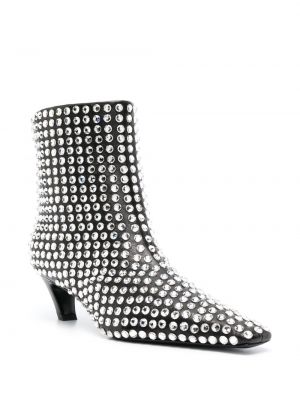 Ankle boots z kryształkami Khaite czarne