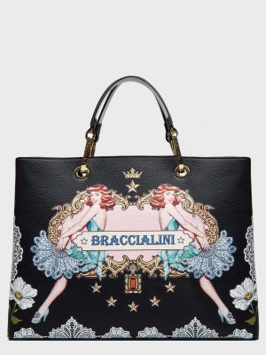 Чорна сумка Braccialini