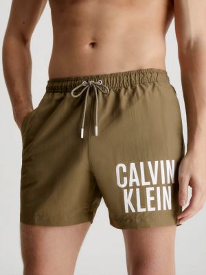 Hlačke Calvin Klein kaki