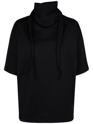 Camiseta de algodón Lemaire negro