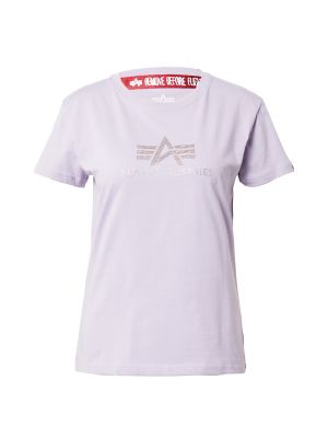 Marškinėliai Alpha Industries sidabrinė
