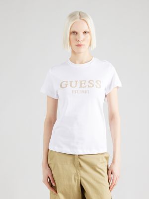 Priliehavé tričko Guess biela