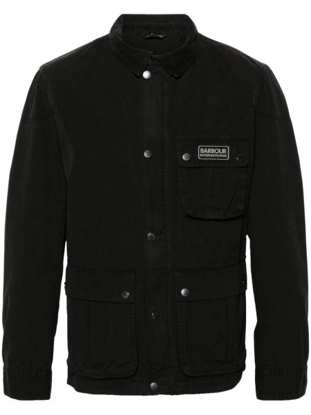 Langes hemd aus baumwoll Barbour International schwarz