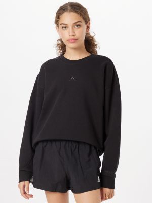 Relaxed fit fliso džemperis Adidas juoda