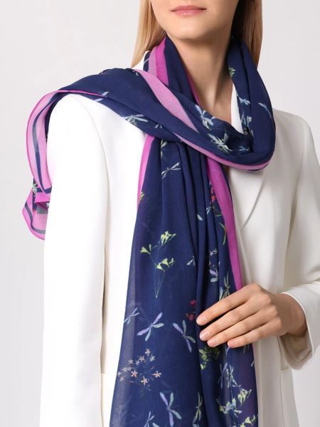 Хлопковый платок из модала Elena Miro синий