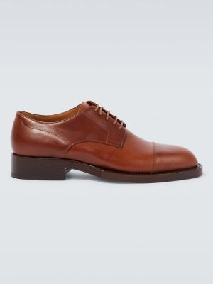 Zapatos oxford de cuero Dries Van Noten marrón