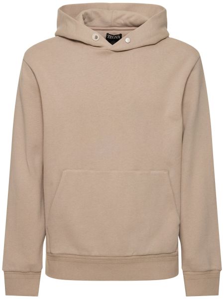 Hoodie i kashmir i bomull Zegna